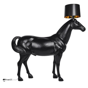 LAMPADAR KON HORSE 1 UP, NEGRU, DIN PLASTIC SI TEXTIL, STIL MODERN, B2