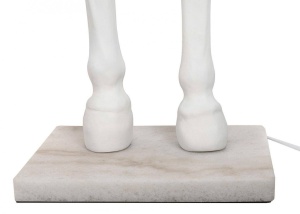 LAMPADAR KON HORSE STAND M, ALB, DIN FIBRA DE STICLA, MARMURA SI TEXTIL, STIL MODERN - Img 8