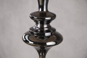 LAMPADAR, LUCIE NEGRU, 160CM, DIN METAL SI TEXTIL, COD 20512 - Img 4