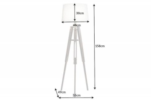 LAMPADAR, TREPIED 158CM, COD 40629, DIN LEMN, ASPECT INDUSTRIAL - Img 2