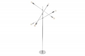 LAMPADAR, VARIATION, COD 40777, METAL ARGINTIU, ASPECT MODERN - Img 6