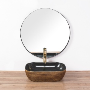 LAVOAR REA PALOMA, 46CM, NEGRU COLOUR, DESIGN DEOSEBIT, CALITATE SUPERIOARA, REA - Img 2