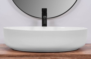 LAVOAR REA QUEEN, ALB, 55 CM, DIN CERAMICA, CALITATE SUPERIOARA - Img 7