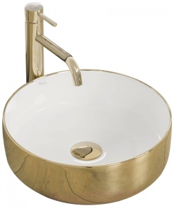 LAVOAR REA SAMI, 36 CM, ALB/AURIU, DIN CERAMICA, CALITATE SUPERIOARA - Img 5