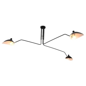 LUSTRA BLACK APP569-3C, DIAMETRU 120 MM, NEGRU, DIN OTEL SI METAL, STIL MODERN - Img 3