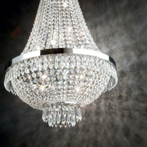 LUSTRA CAESAR SP12, CROM, DIN CRISTAL, STIL CLASIC - Img 2