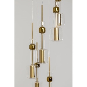 LUSTRA CANDY BAR 44 GOLD, CONFECTIONATA DIN STICLA SI METAL, STIL MODERN - Img 3