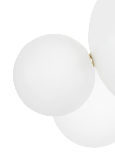 LUSTRA CAPRI 4, CONFECTIOATA DIN STICLA OPAL SI ALUMINIU, STIL MODERN - Img 2