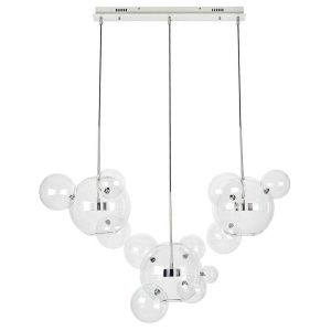 LUSTRA CAPRI LINE 3, CROM, DIN ALUMINIU SI STICLA, STIL MODERN, B2