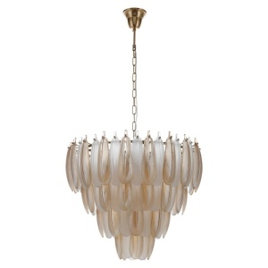 LUSTRA CHLOE GOLD, HL-0158, CONFECTIONATA DIN METAL SI STICLA SECURIZATA, STIL MODERN