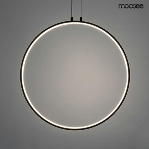 LUSTRA CIRCULO 80, NEAGRA, CONFECTIONATA DIN METAL SI ALUMINIU, STIL MODERN - Img 2