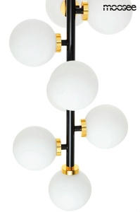 LUSTRA COSMO VERTICAL S, AURIU/NEGRU, DIN METAL SI STICLA, STIL MODERN, B2 - Img 3