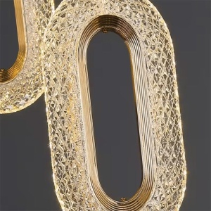 Lustră cu Cristale Suspendată G113-1CP GOLD - Img 4