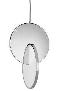 LUSTRA CU LED-URI DISCO, CROM, DIN OTEL LUSTRUIT, STIL MODERN