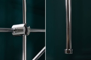 LUSTRA DIN METAL, VARIATION, CULOARE ARGINTIE, ASPECT MODERN - Img 5