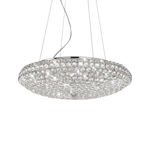 LUSTRA KING SP12, CROM, DIN CRISTAL, STIL MODERN