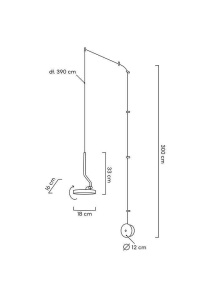 LUSTRA LED EXCLUSIVISTA 100CM, FLAT, METAL SI LED