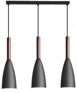 LUSTRA LETIZ BLACK, 26x10/100 cm, NEGRU, DIN ALUMINIU DE INALTA CALITATE, STIL MODERN, TU