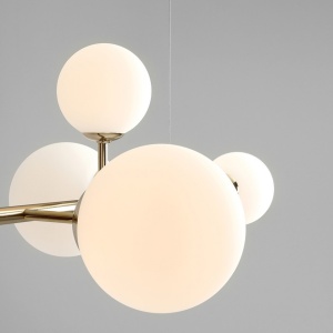 LUSTRA MODERNA, BALIA COD 1039K30, DIN METAL SI GLOBURI STICLA, ALDEX - Img 5