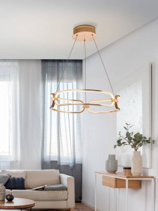 LUSTRA/PLAFONIERA COLETTE, 47CM, AURIU ROSE/OPAL, DIN ALUMINIU SI SILICON, STIL MODERN, SCHULLER