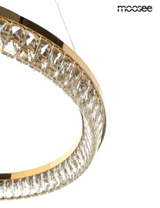 LUSTRA SAVOY 60 GOLD, CONFECTIONATA DIN METAL SI CRISTALE, STIL MODERN - Img 4