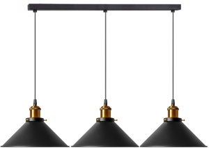 LUSTRA SUSPENDABILA PORTO BLACK 3CP