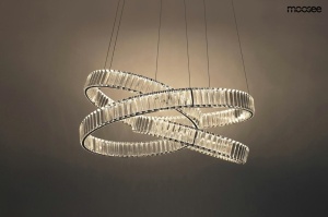 LUSTRA WAVE 80 CROM, CONFECTIONATA DIN OTEL SI CRISTAL, STIL MODERN - Img 2