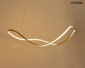 LUSTRA WAVES 80, AURIE, CONFECTIONATA DIN METAL SI ALUMINIU, STIL MODERN - Img 2