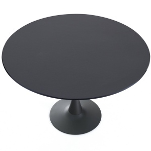 MASA 120CM, KYOTO BLACK, DIN METAL SI MDF LACUIT, DESIGN MODERN - Img 2
