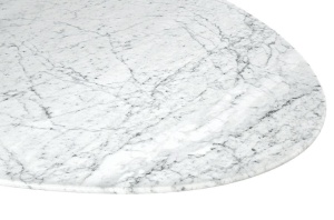 MASA ALBA TULIP ELLIPSE MARBLE CARRARA 200/120 STIL MODERN - Img 4