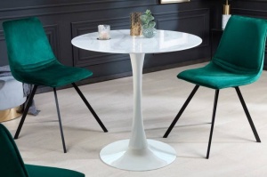 MASA BISTRO, LYON 80CM, DIN STICLA CU ASPECT MARMURA, DESIGN MODERN, ARTIM GROUP - Img 2