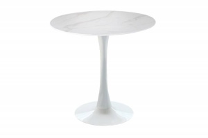 MASA BISTRO, LYON 80CM, DIN STICLA CU ASPECT MARMURA, DESIGN MODERN, ARTIM GROUP - Img 4