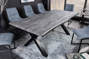 MASA DE SUFRAGERIE, WILD 160CM, DIN LEMN LAMINAT DE STEJAR SALBATIC, DESIGN INDUSTRIAL