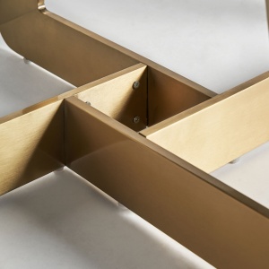 MASA DEOSEBITA, JUSSEY 200CM, DIN PORTELAN SI METAL, ALB/AURIU, ARTIM GROUP SELECTION - Img 7