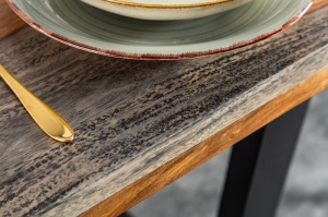 MASA DINING, 200 CM, FIRE&EARTH, COD 39748, STIL VINTAGE - Img 3
