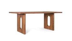 MASA DINING 200CM, CULOARE NATUR, LEMN MASIV DE ACACIA, GINER Y COLOMER