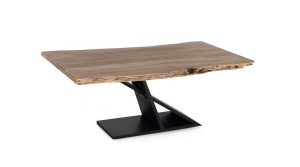 MASA DINING 200CM, NATUR/NEGRU, LEMN MASIV DE ACACIA SI METAL, GINER Y COLOMER - Img 2