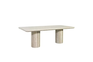 MASA DINING, DENIZLY 225CM, TRAVERTIN, GRI, RICHMOND INTERIORS