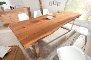 MASA DINING DIN LEMN MASIV, MAMMUT 240CM, DESIGN INDUSTRIAL - Img 3