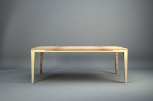 MASA DINING DYLE ESSENCE 001 200x100, DIN METAL SI LEMN MASIV, STIL MODERN B2