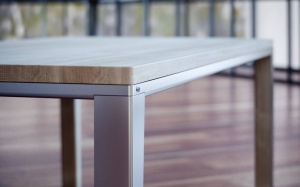 MASA DINING DYLE PURE PROPELLER 240x100, DIN METAL SI LEMN MASIV, STIL MODERN B2 - Img 2