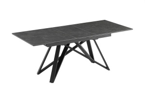 MASA DINING EXTENSIBILA, ATLAS 160/200CM, BLAT DIN STICLA, CERAMICA SI PICIOARE METAL, ARTIM GROUP SELECTION
