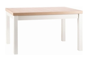 MASA DINING EXTENSIBILA PRESTO, 140(218)X80, STEJAR/ALB, PAL MELAMINAT, STIL MODERN, SIGNAL - Img 6