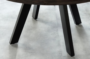 MASA DINING IRON CRAFT 120CM, ROTUNDA, DIN LEMN DE MANGO SI PICIOARE DE METAL, CULOARE TAUPE, ARTIM GROUP SELECTION - Img 5