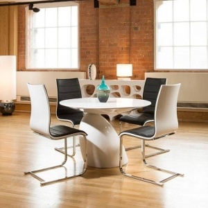 MASA DINING/LIVING FUNGO GRANDE, 110CM, DIN FIBRA DE STICLA - Img 2