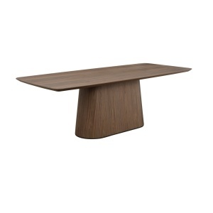 MASA DINING WINDSOR, 190cm, REALIZATA DIN MDF SI FURNIR, CULOARE NUC, STIL MODERN, RICHMOND - Img 2