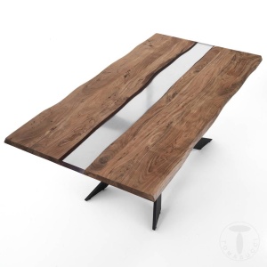 MASA ELEGANTA DE LUX DIN LEMN 195CM, ANUBI, COD 4361, STIL MODERN, REALIZATA DIN LEMN MASIV DE SALCAM - Img 2