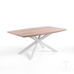 MASA ELEGANTA EXTENSIBILA 160/210CM, HICS, COD 3681, STIL MODERN, REALIZATA DIN METAL SI MDF - Img 1