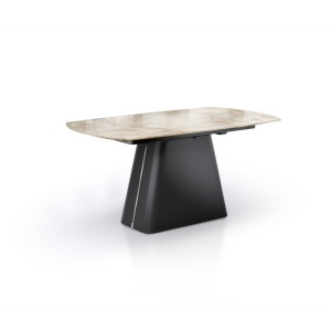 MASA EXTENSIBILA 160/240CM,HANNES, COD 5689, STIL MODERN, REALIZAT DIN METAL SI CERAMICA - Img 2