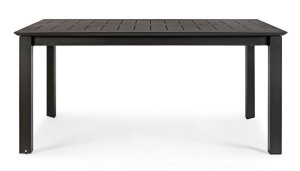 MASA EXTENSIBILA DE GRADINA KONNOR NEAGRA, CONFECTIONATA DIN ALUMINIU, STIL MODERN - Img 2